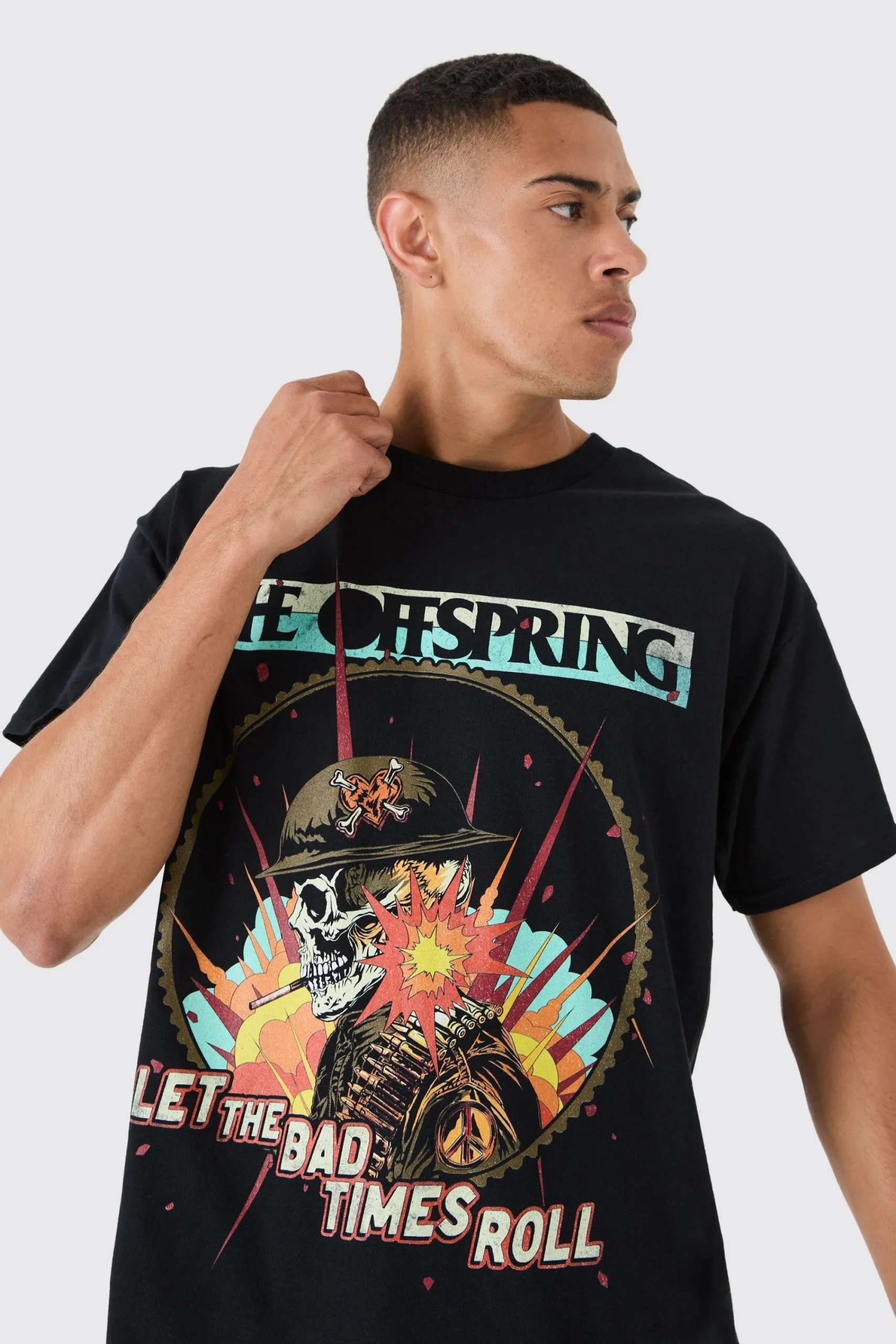 The Offspring Band License T-shirt | UK^boohooMAN Sale