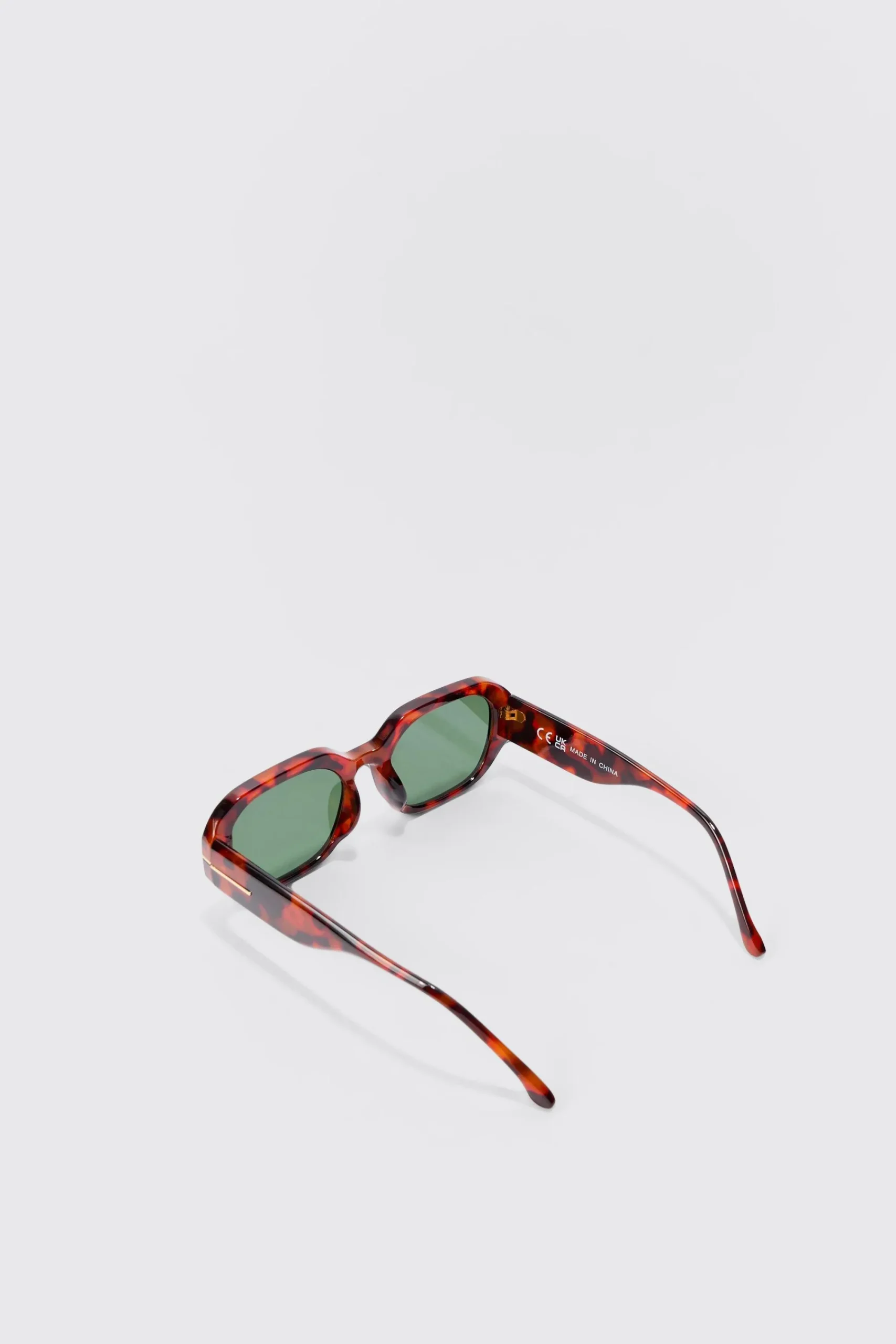 boohooMAN Tortoise Hexagonal Sunglasses In | UK| Sunglasses