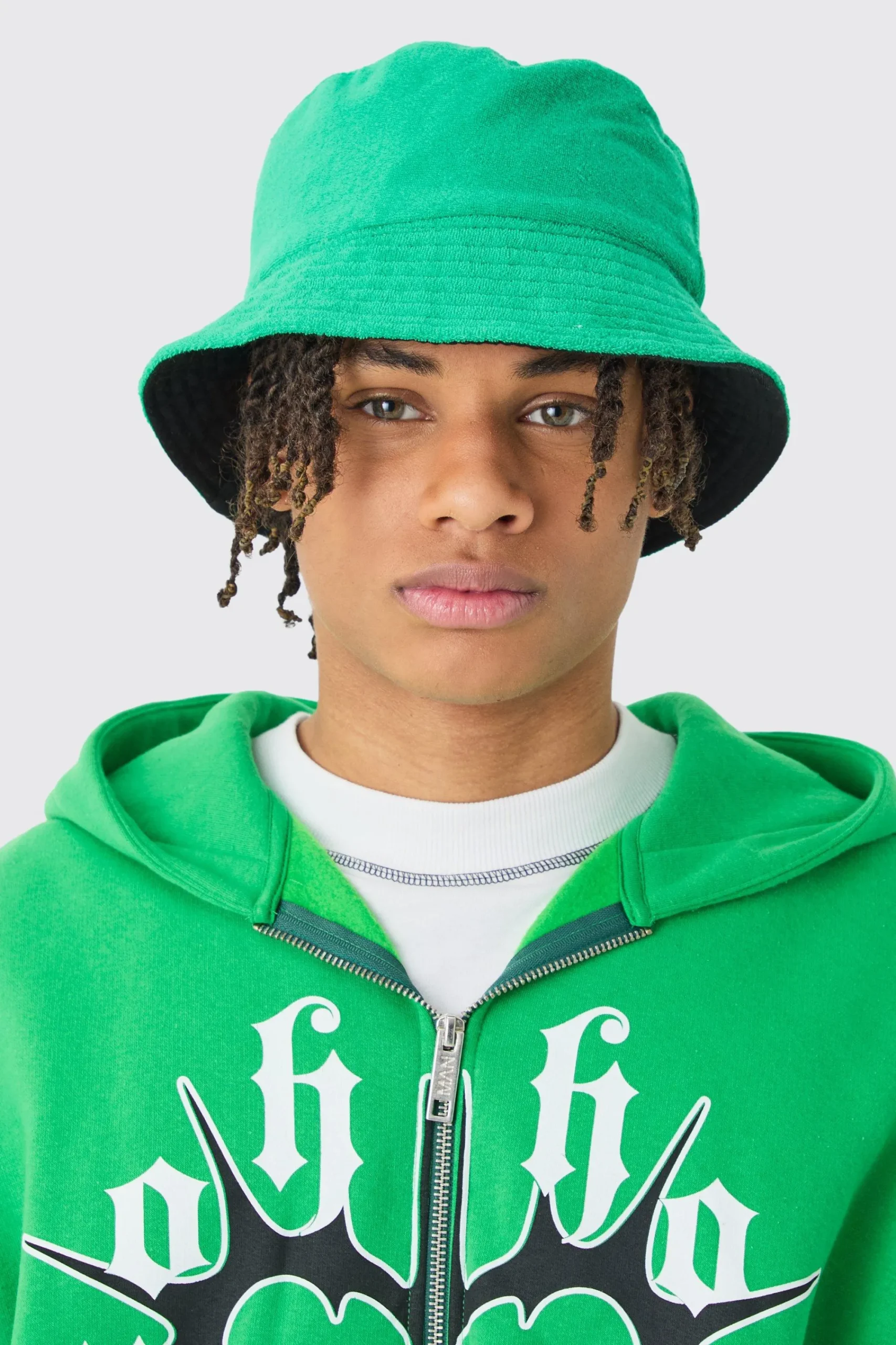 boohooMAN Towelling Bucket Hat In | UK| Hats & Caps