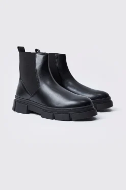 boohooMAN Track Sole Chelsea Boot | UK| Boots