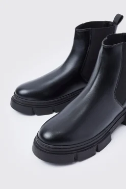 boohooMAN Track Sole Chelsea Boot | UK| Boots