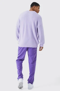 boohooMAN Tricot Tape Detail Jogger | UK| Joggers