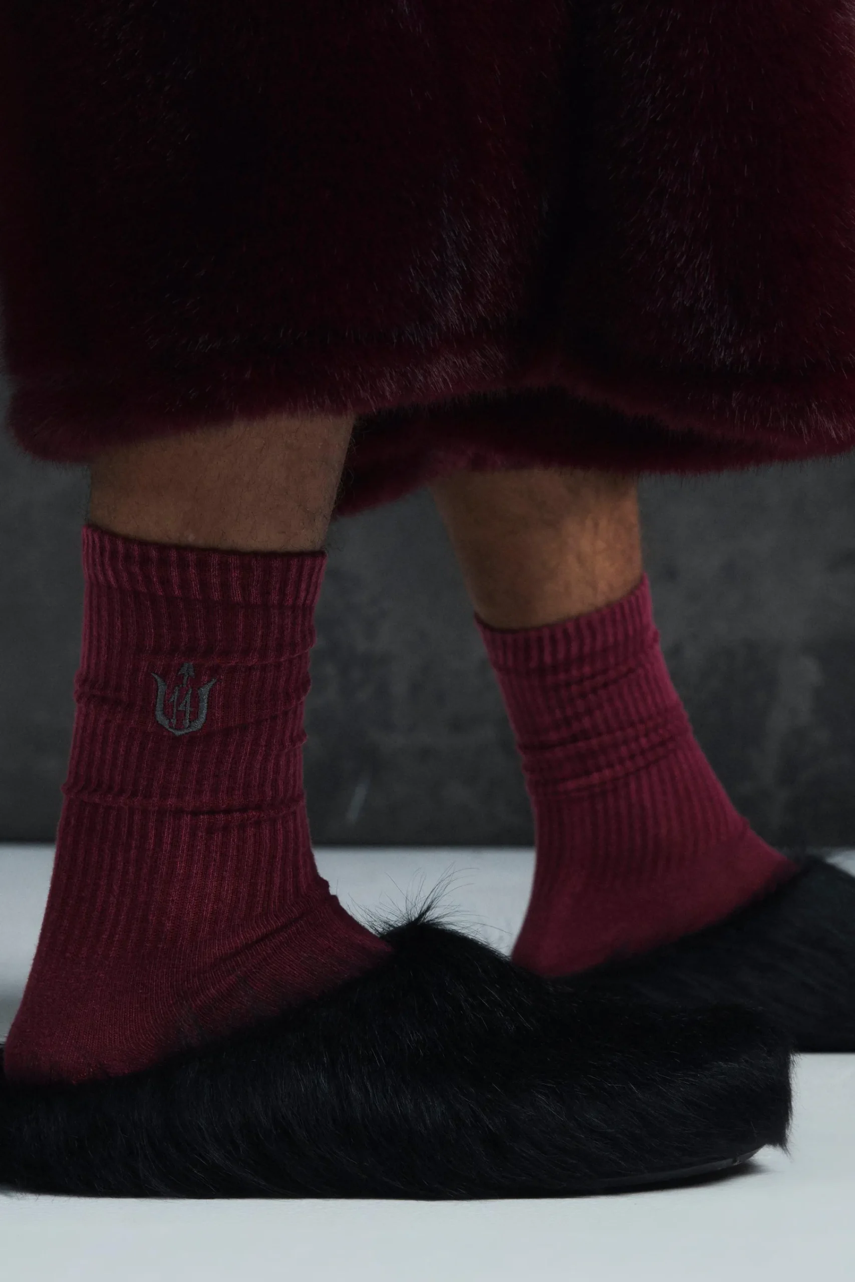 boohooMAN Trippie d Acid Wash Embroide Socks | UK| Underwear & Socks|Underwear & Socks