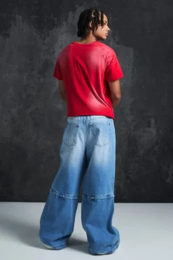 Trippie d Baby Fit Heavy Washed 1400 T-shirt | UK^boohooMAN Discount