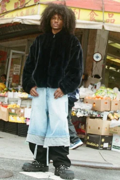 boohooMAN Trippie Redd Baggy Rigid Hybrid Layered Denim Jeans | UK| Trousers|Jeans