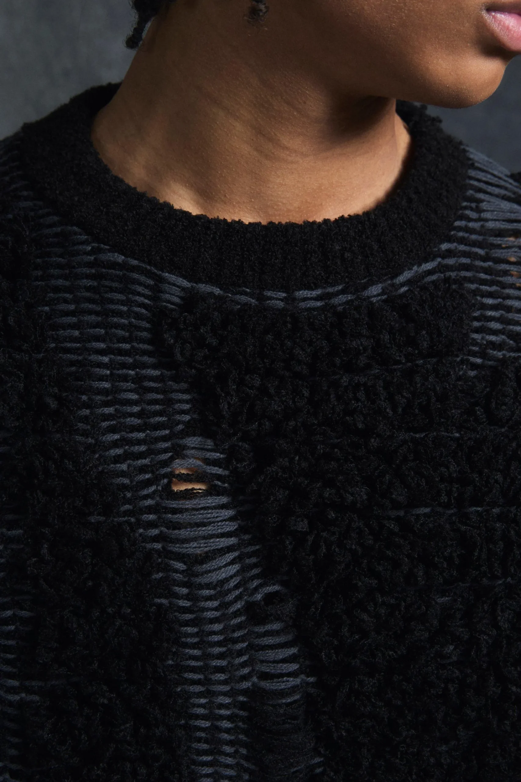 Trippie Redd Drop Stitch Textured Boxy Oversized Jumper | UK^boohooMAN Discount