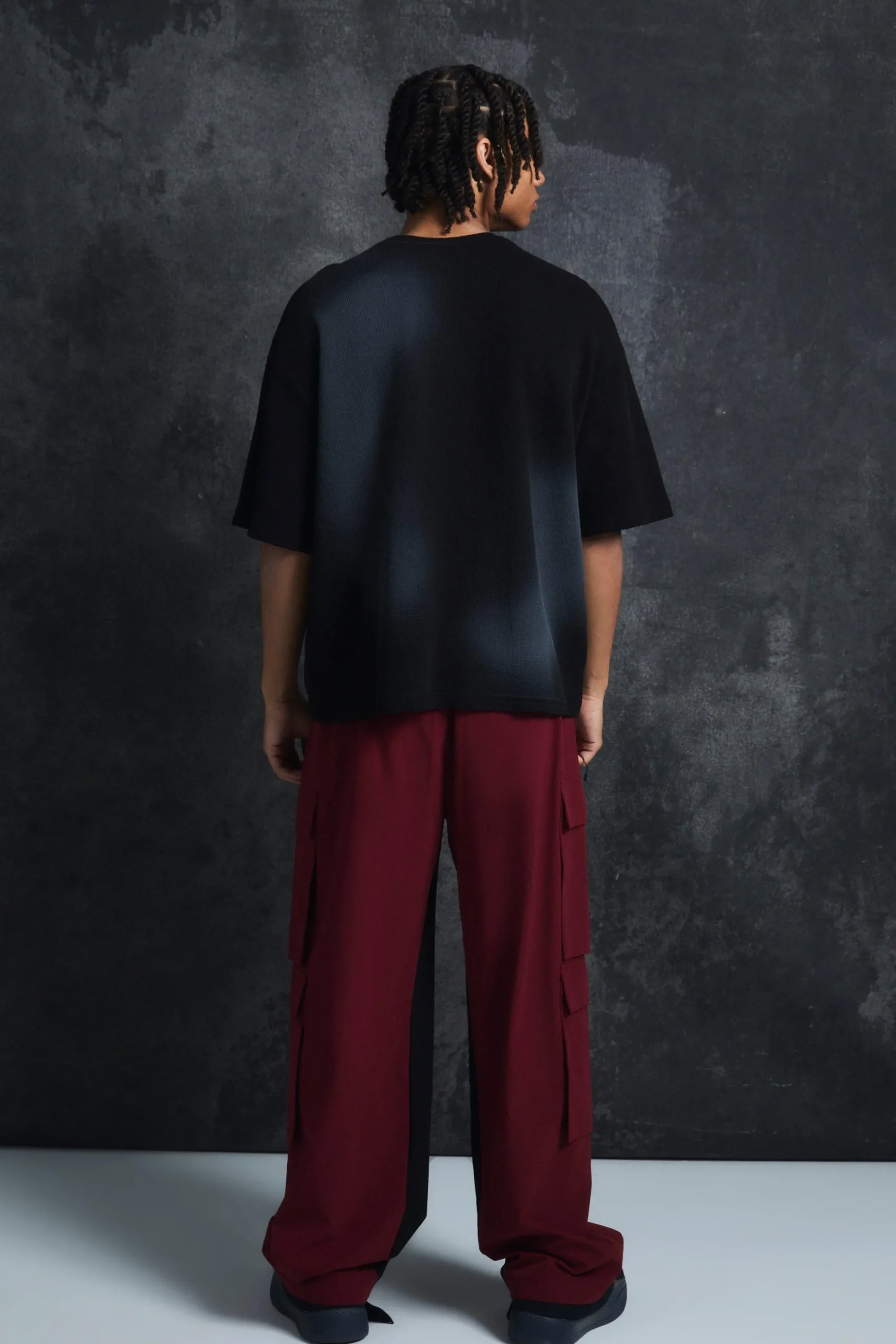 boohooMAN Trippie Redd Elasticated Waist Relaxed Technical Stretch Cargo Trousers | UK| Trousers|Cargos