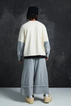 Trippie Redd Oversized Boxy Heavy Washed Faux Layer Flame Print T-shirt | UK^boohooMAN Hot