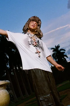 Trippie Redd Oversized Boxy Washed Heavy Weight Ring Detail T-Shirt | UK^boohooMAN