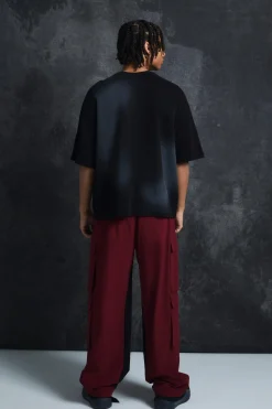 Trippie Redd Oversized Boxy Washed Waffle 14 Print T-shirt | UK^boohooMAN Best