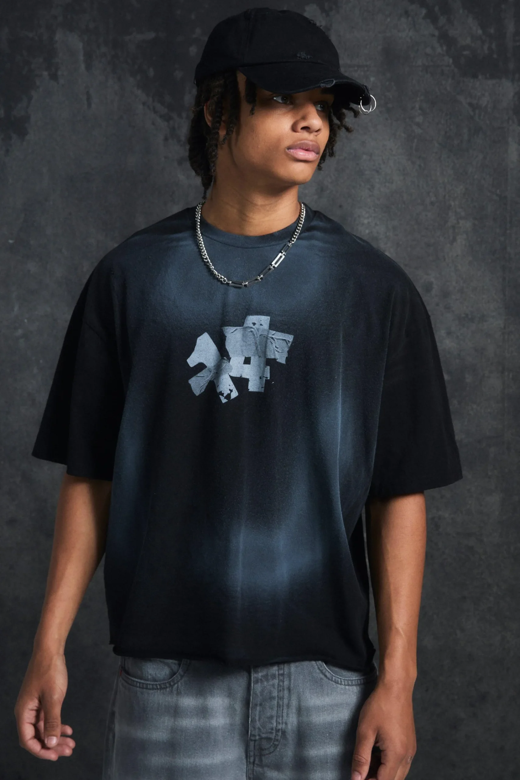 Trippie Redd Oversized Boxy Heavy Washed 14 T-shirt | UK^boohooMAN Outlet