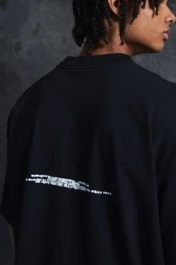 Trippie Redd Oversized Extended Neck Heavyweight Washed Fleur De Lis T-Shirt | UK^boohooMAN Hot