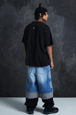 Trippie Redd Oversized Extended Neck Heavy Weight Washed Sorry T-Shirt | UK^boohooMAN Online