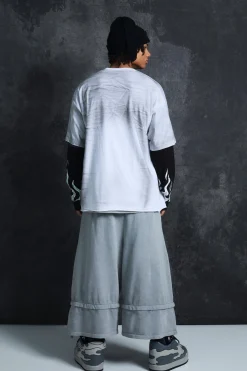 Trippie Redd Oversized Heavy Washed Tie Print T-shirt | UK^boohooMAN Sale