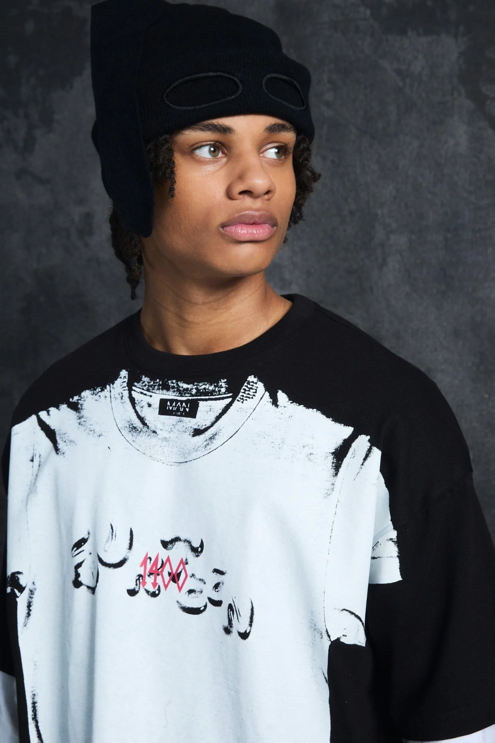 Trippie Redd Oversized Heavy Weight Printed T-Shirt | UK^boohooMAN Hot