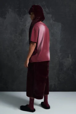 Trippie d Oversized Heavy Washed Lips Print T-shirt | UK^boohooMAN Hot