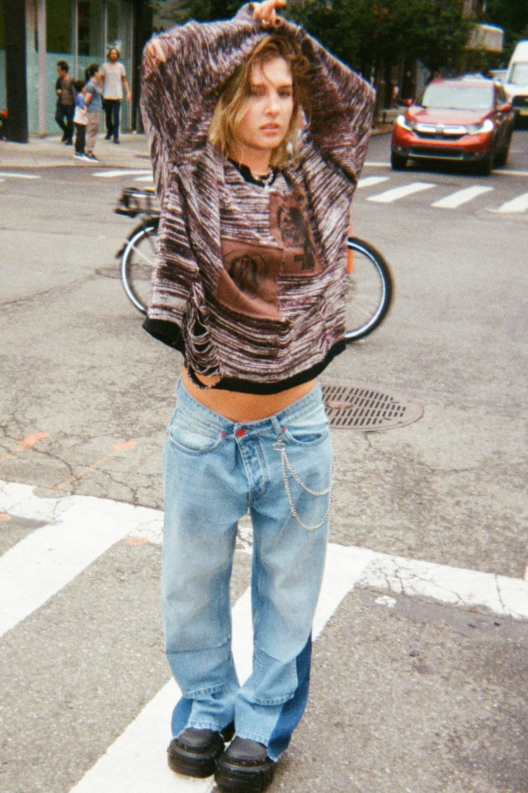 boohooMAN Trippie Redd Relaxed Rigid Gusset Panel Denim Jeans | UK| Trousers|Jeans