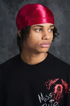 boohooMAN Trippie d Satin Durag In | UK| Hats & Caps