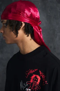 boohooMAN Trippie d Satin Durag In | UK| Hats & Caps