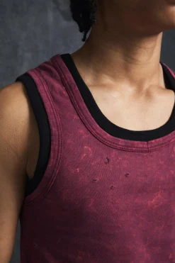 Trippie Redd Slim Washed & Distressed Faux Layer Vest | UK^boohooMAN Online