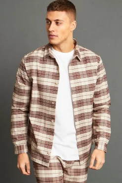 boohooMAN Twill Check Overshirt | UK| Shirts|Sets & Co-Ords