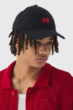 boohooMAN Twill Embroidered Cap In | UK| Hats & Caps