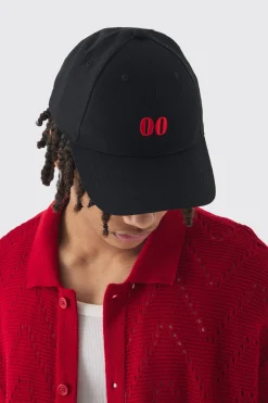 boohooMAN Twill Embroidered Cap In | UK| Hats & Caps