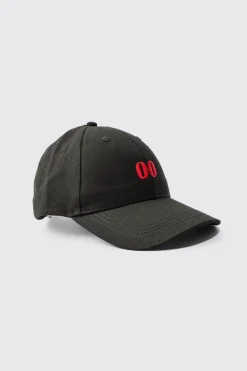 boohooMAN Twill Embroidered Cap In | UK| Hats & Caps