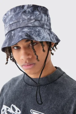 boohooMAN Twill Printed Boonie Hat In | UK| Hats & Caps