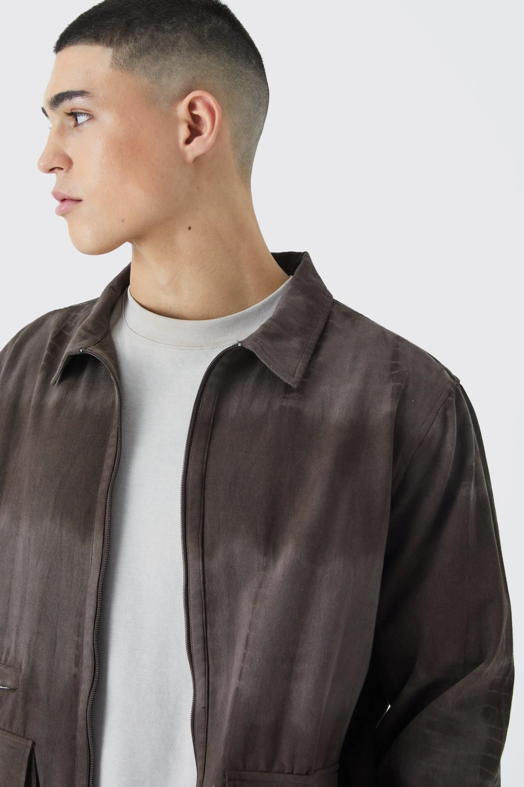 boohooMAN Twill Tie Dye Harrington Jacket | UK| Sets & Co-Ords