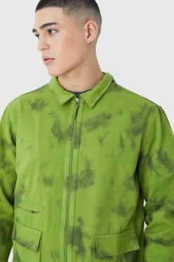 boohooMAN Twill Tie Dye Harrington Jacket | UK| Sets & Co-Ords