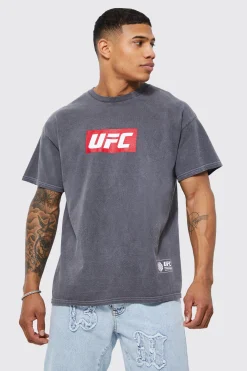 Ufc Washed License T-shirt | UK^boohooMAN Outlet