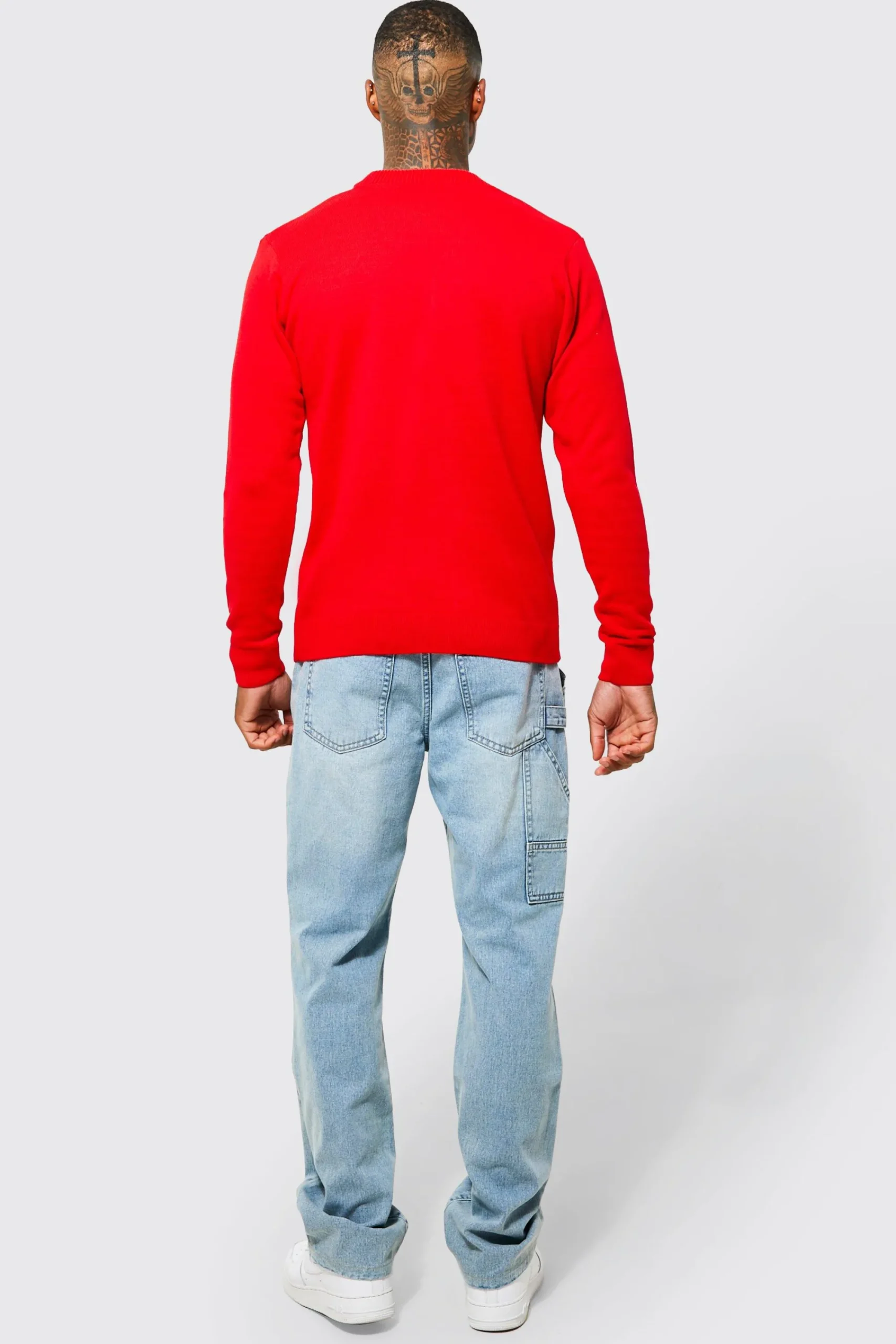 boohooMAN Up To Snow Good Christmas Jumper | UK| Knitwear