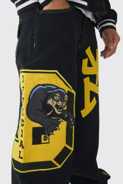 boohooMAN Varsity Applique Set | UK| Sets & Co-Ords