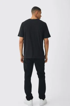 Varsity Graffiti Puff Print T-Shirt | UK^boohooMAN Sale