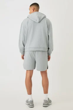 boohooMAN Volley Short Length Heavyweight Ribbed Short | UK| Shorts