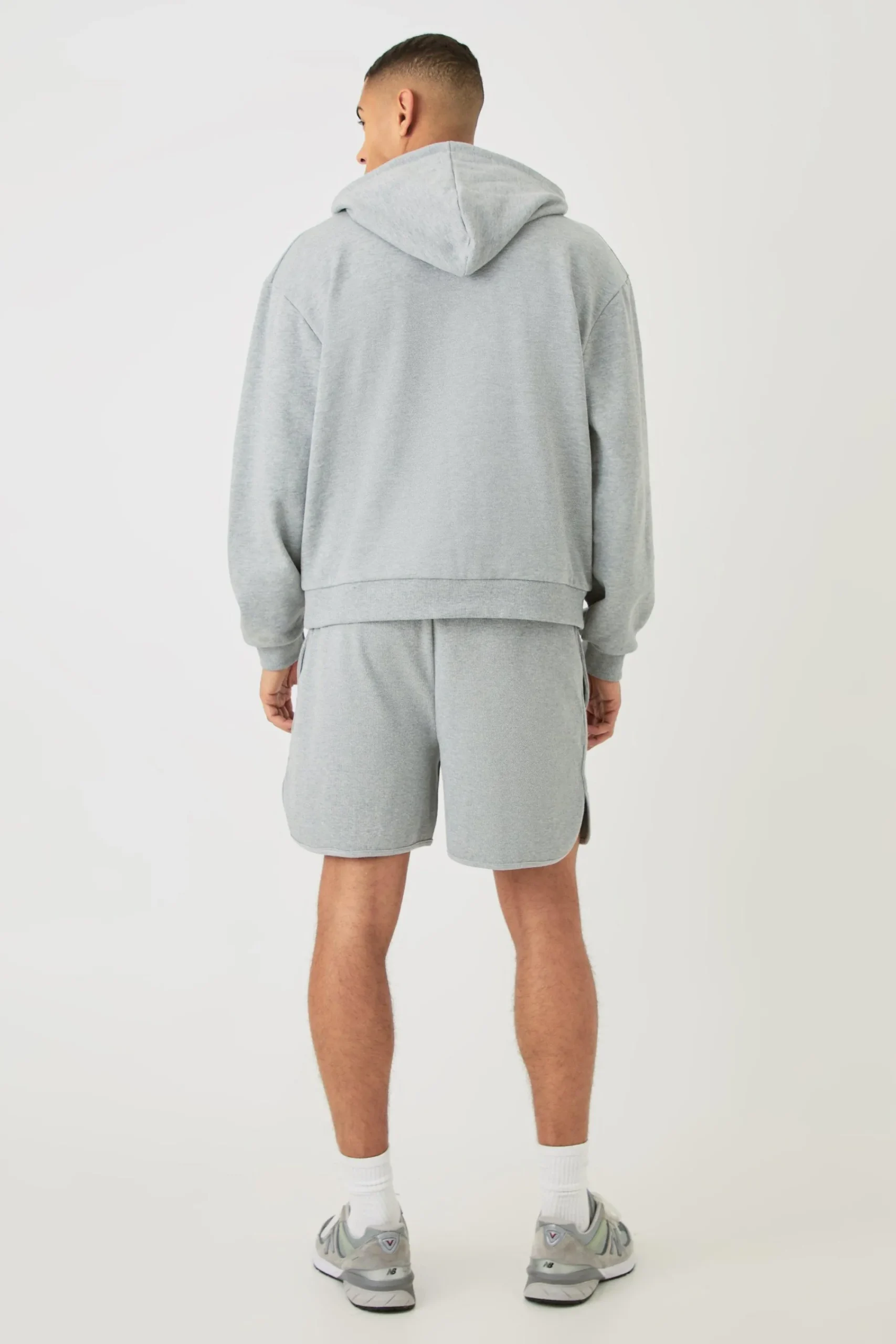 boohooMAN Volley Short Length Heavyweight Ribbed Short | UK| Shorts