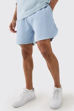 boohooMAN Volley Short Length Heavyweight Ribbed Short | UK| Shorts