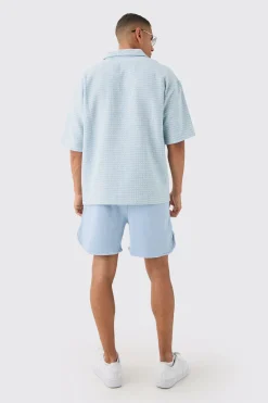 boohooMAN Volley Short Length Heavyweight Ribbed Short | UK| Shorts