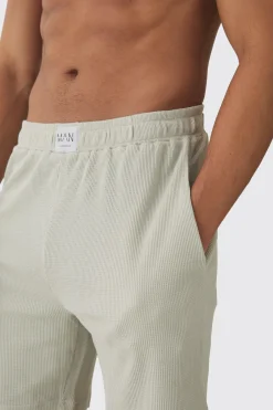 boohooMAN Waffle Lounge Shorts | UK| Loungewear