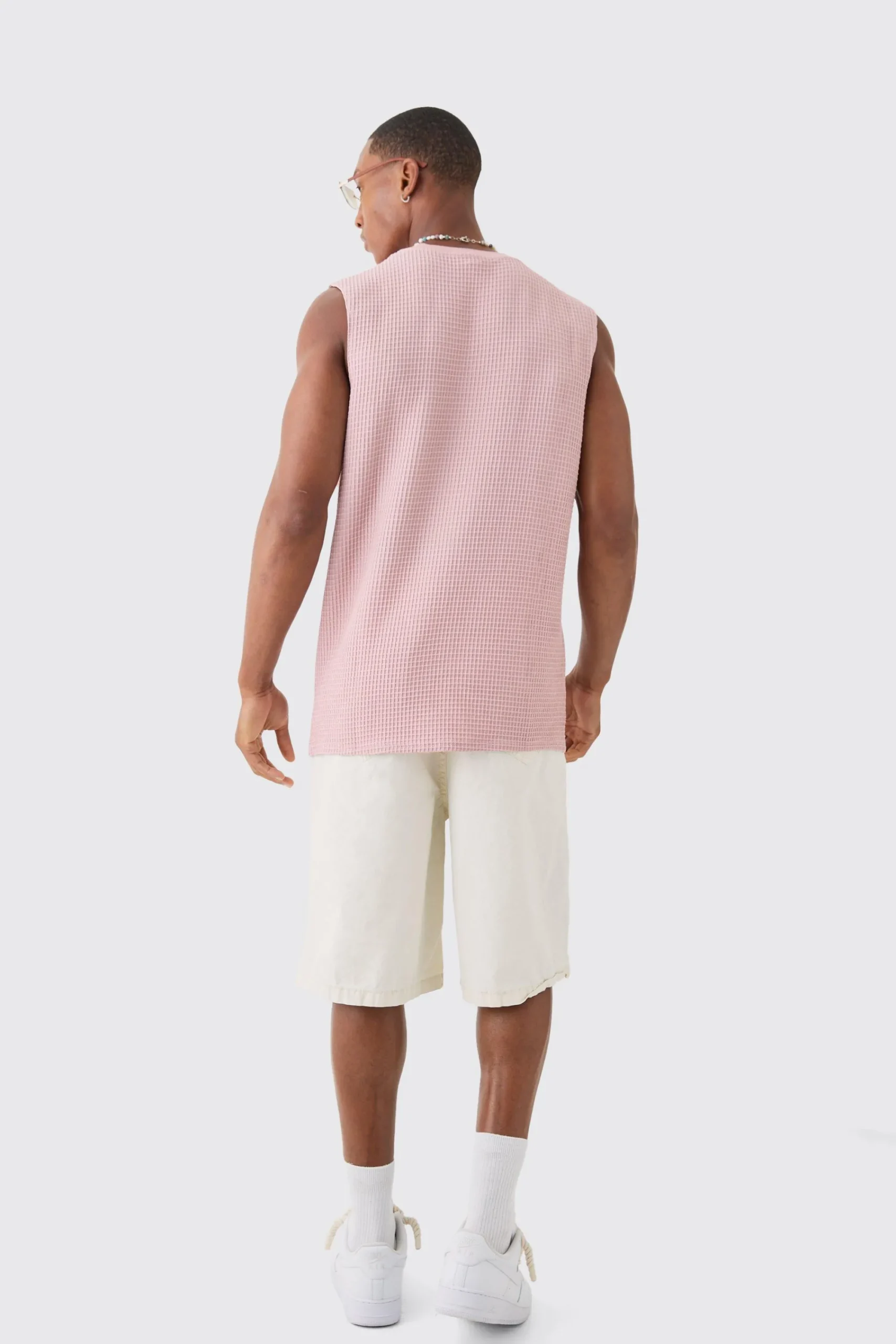 Waffle Tank | UK^boohooMAN Outlet