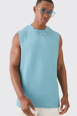 Waffle Tank | UK^boohooMAN Discount