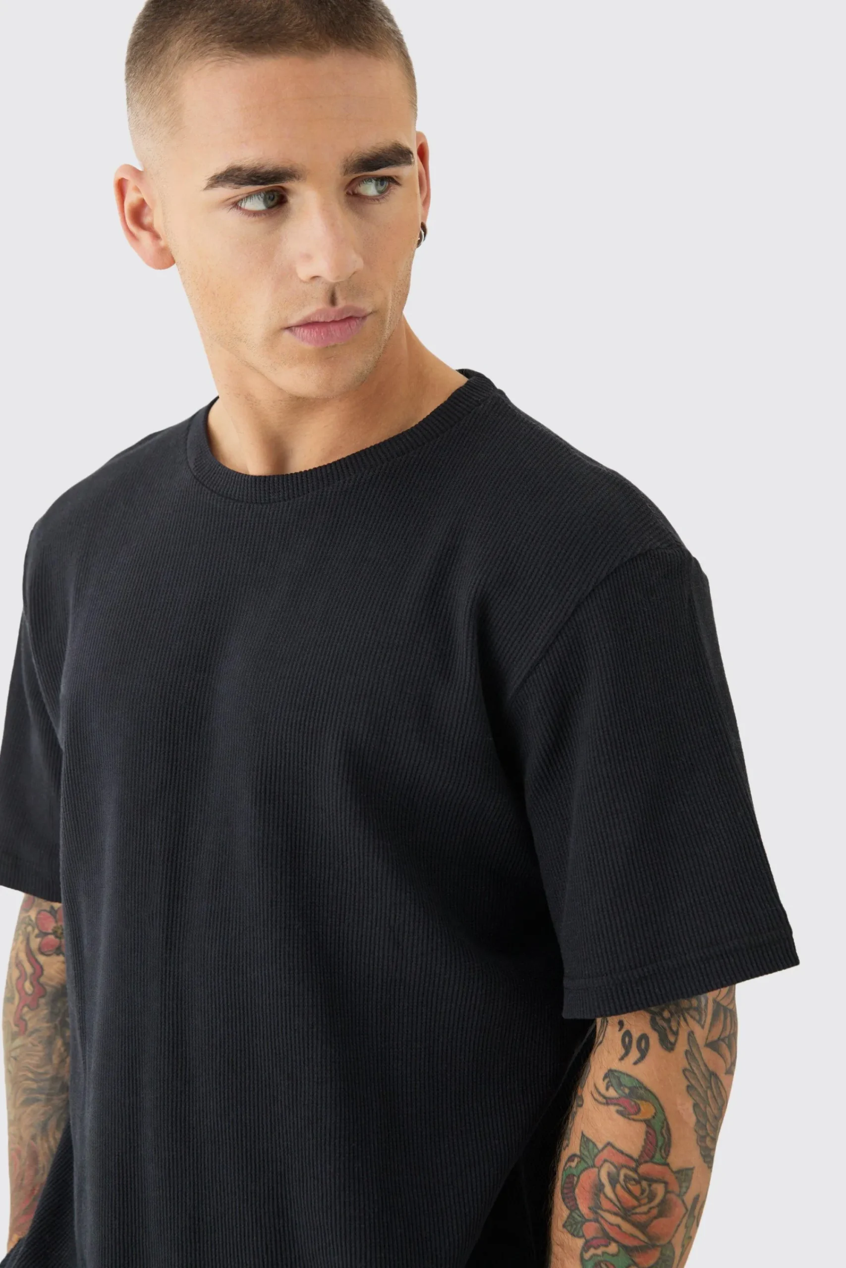 Waffle T-shirt | UK^boohooMAN Hot