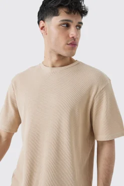 Waffle T-shirt | UK^boohooMAN