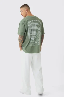 Washed Japan Back Print T-Shirt | UK^boohooMAN Online
