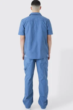 boohooMAN Washed Short Sleeve Twill Shirt | UK| Shirts