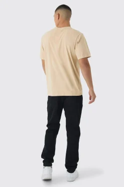 Washed Worldwide Mountain Print T-Shirt | UK^boohooMAN Hot