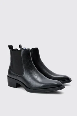 boohooMAN Western Style Chelsea Boots | UK| Boots