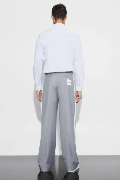 boohooMAN Wide Fit Double Waistband Trouser | UK| Suits & Tailoring