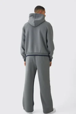 boohooMAN Wide Leg Homme Graphic Stripe Gusset Joggers | UK| Trousers|Joggers